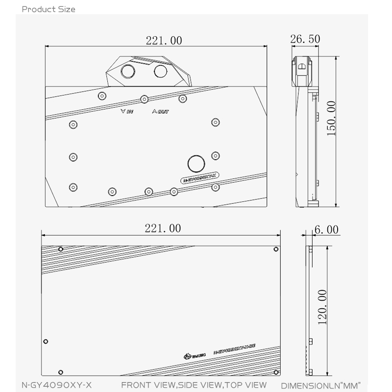 Bykski N-GY4090XY-X GPU Block  - Rtx 4090 Water Block Full Cover 评论和价格