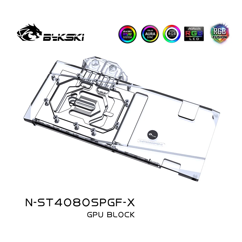 Bykski N-ST4080SPGF-X GPU Bloc - Rtx 4080 Water Cooling Block 评论和价格